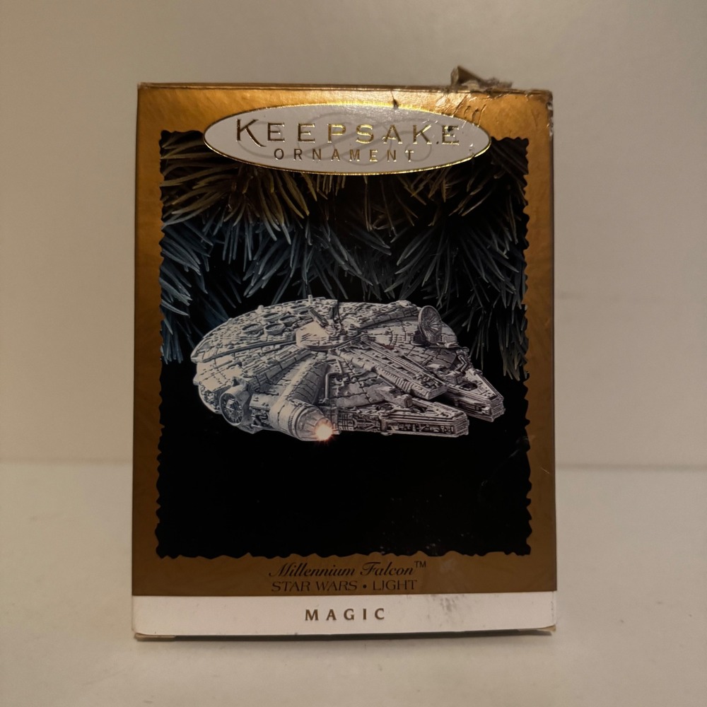 Hallmark Keepsake 1996 Star Wars Millennium Falcon Light Ornament